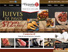 Tablet Screenshot of carniceriavictoria.com